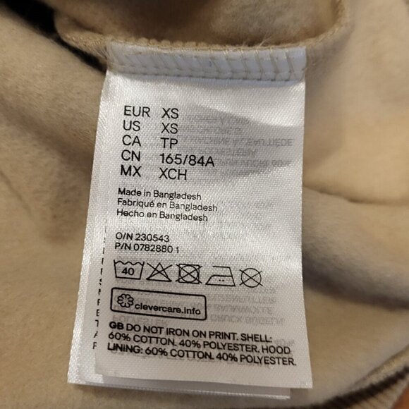 NASA Hoodie Sweatshirt Astronaut Graphic Size XS New with Tag Tan Cream H&M - Picture 9 of 11